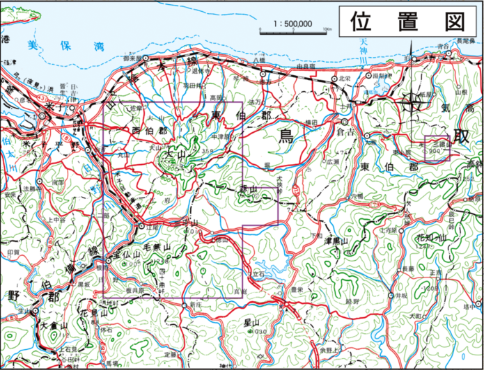 Daisen-Oki Naitonal Park's 2D Map
