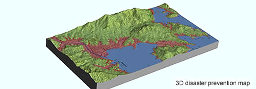 3D disaster prevention map