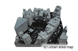 3D urban area map